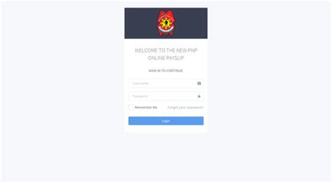 pnp online payslips login